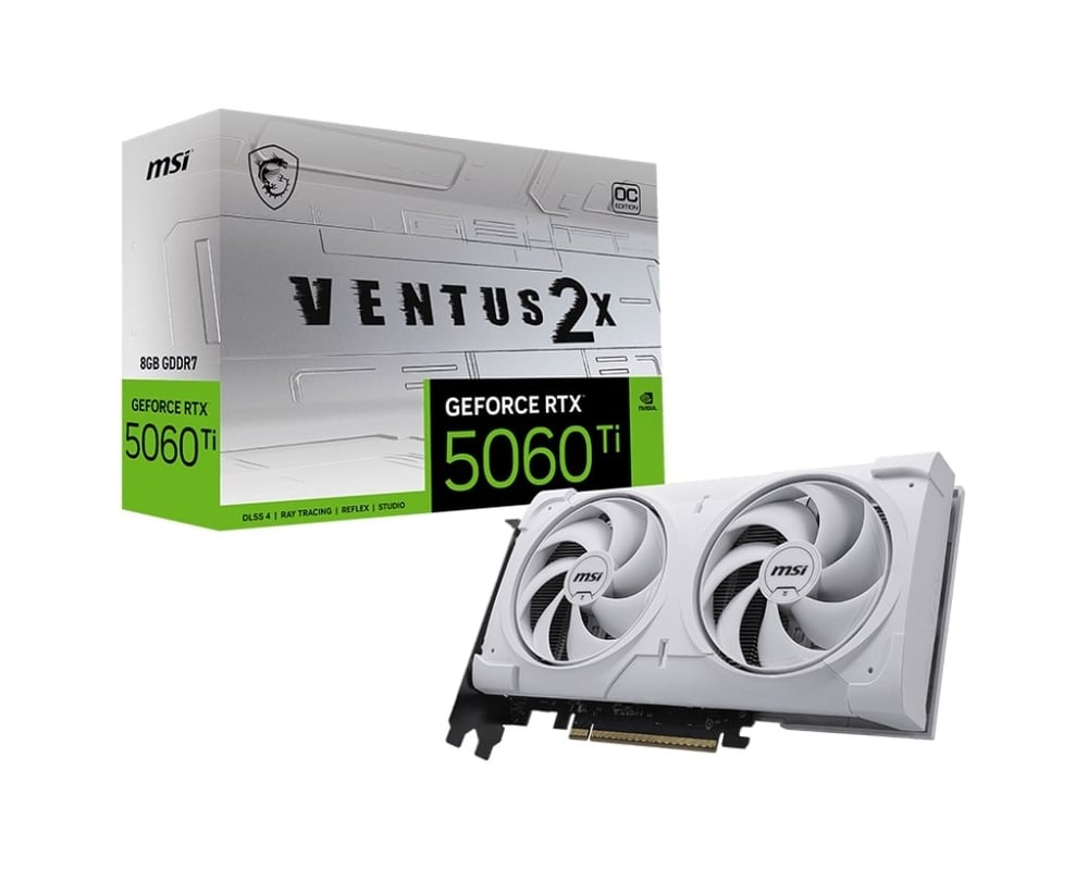 MSI GEFORCE RTX 5060 TI 8G VENTUS 2X OC WHITE PLUS