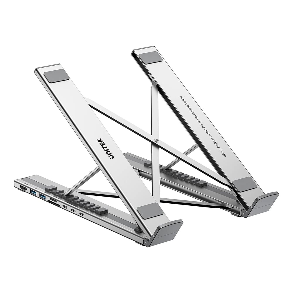 UNITEK KATLANABİLİR NOTEBOOK STANDI VE BAĞLANTI İSTASYONU (D1137AGY01)