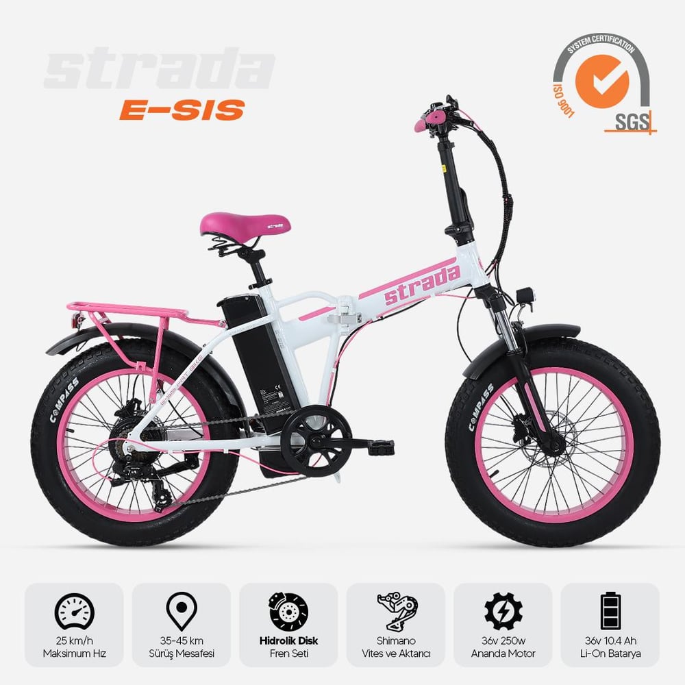 Strada E-SIS Fat Bike 20 Jant Bisiklet