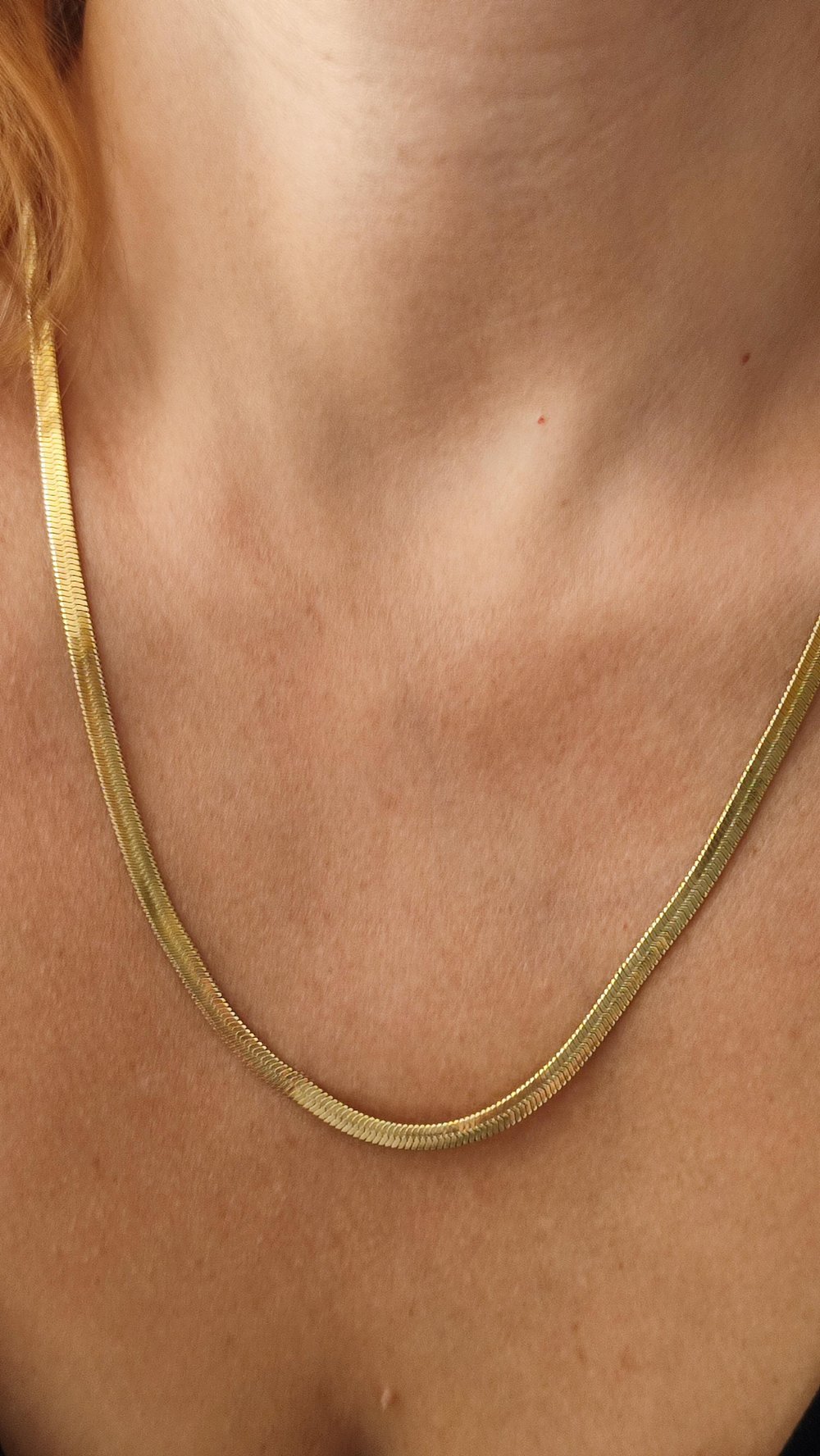 ÇELİK GOLD EZME KOLYE (65cm)