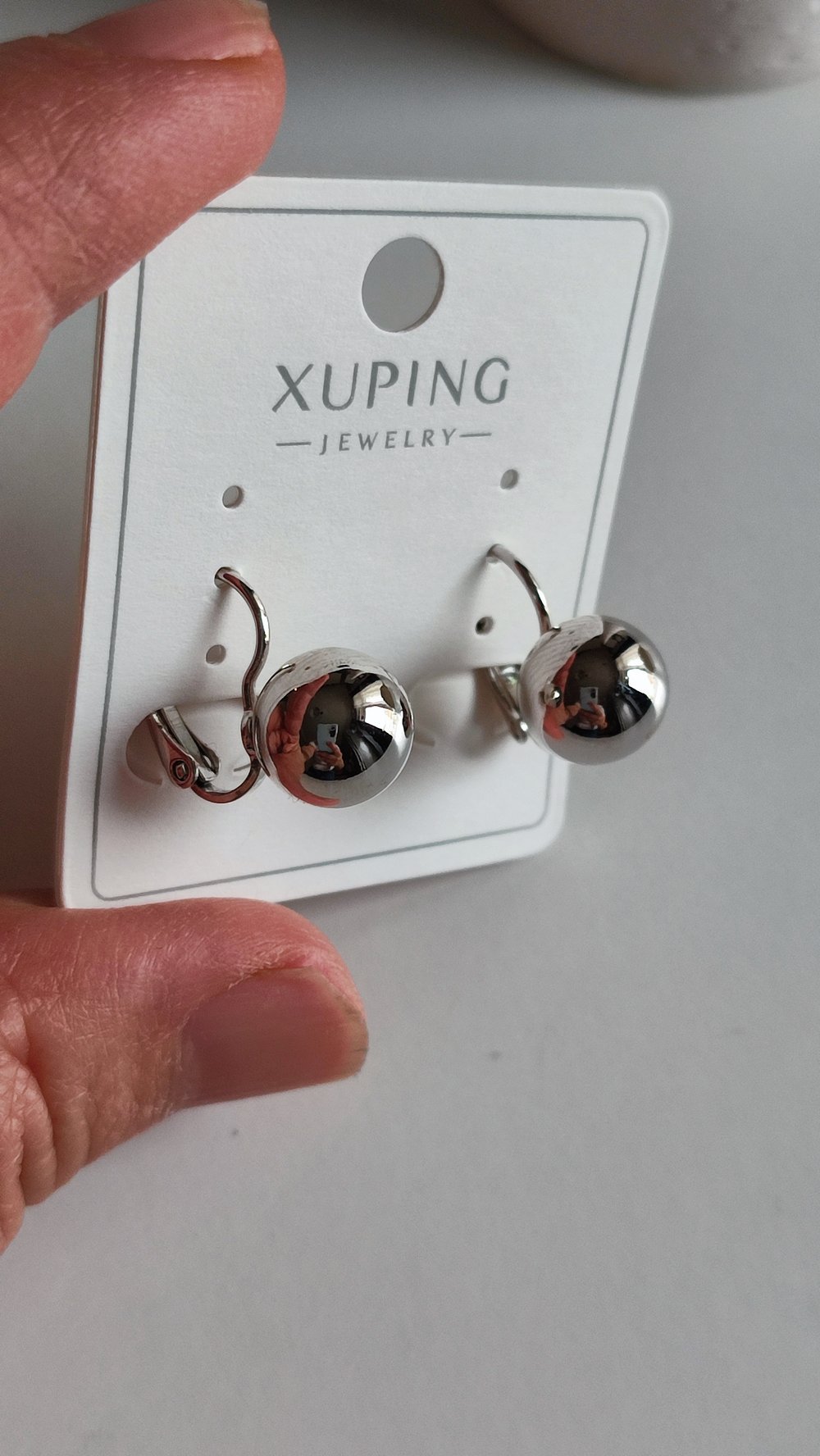 XP SİLVER TOP KÜPE 