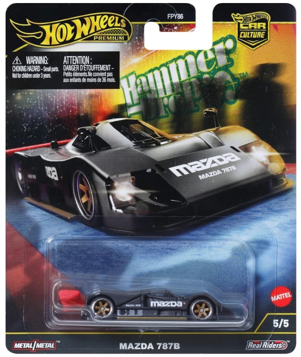 Hot Wheels Premium Car Culture Hammer Drop Mazda 787B