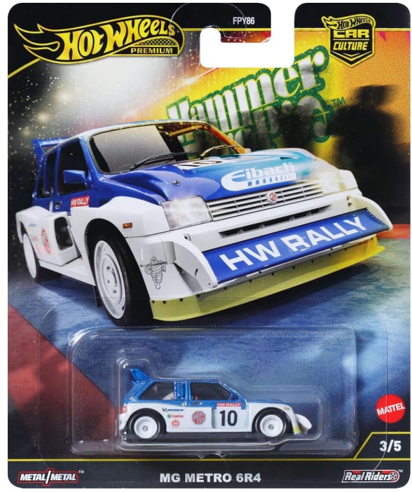 Hot Wheels Premium Car Culture Hammer Drop MG Metro 6R4