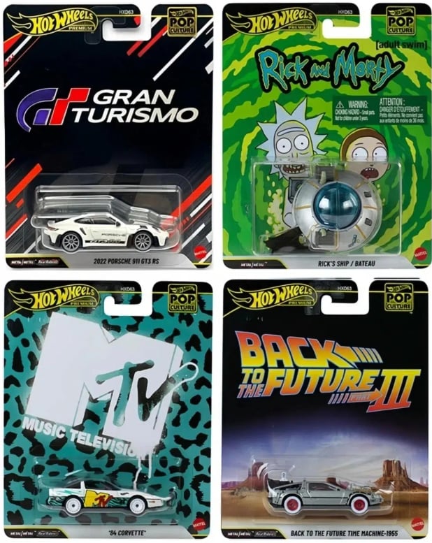 Hot Wheels Premium Pop Culture 4'lü Set HXD63-97P 
