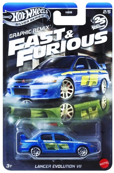 Hot Wheels Uzun Kart FF Graphic Remix Lancer Evoluiton VII