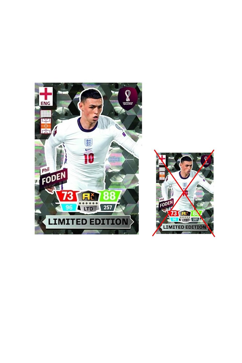 Panini Adrenalyn XL FIFA World Cup Qatar 2022 Büyük Boy Kart XXL Limited Edition Phil Foden (England)