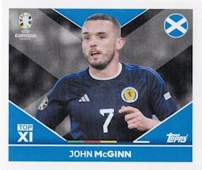 Topps Euro 2024 Futbol Çıkartmaları John McGinn (Scotland) - SCO TOP 1
