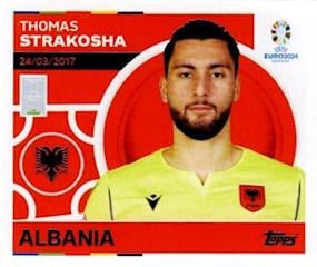 Topps Euro 2024 Futbol Çıkartmaları Thomas Strakosha (Albania) - ALB 4
