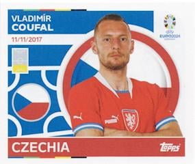 Topps Euro 2024 Futbol Çıkartmaları Vladimír Coufal (Czechia) - CZE 7