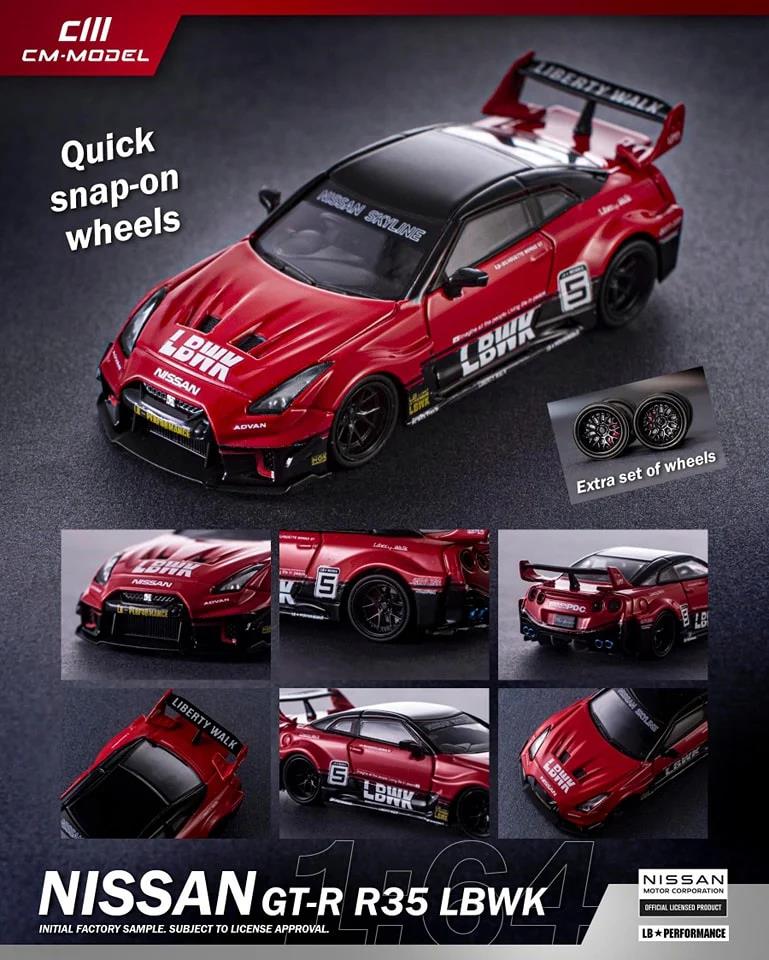 1:64 Nissan R35 LBWK GT35RR Super Silhouette -- #5 Red/Black -- CM-Model