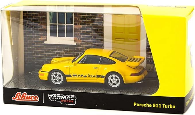 1/64 Porsche 911 RSR 3.8 Yellow Diecast Scale Model Car