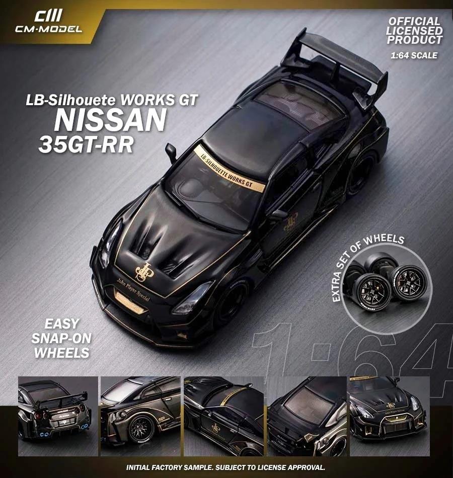 CM MODEL 1:64 Nissan R35 LBWK Super Silhouette 35GT-RR JPS 