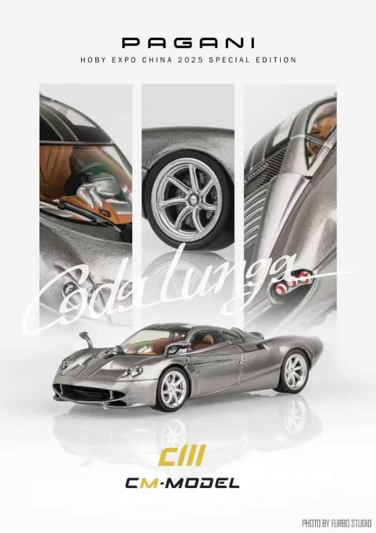 CM Model 1:64 PAGANI CODALUNGA METALLIC SILVER HEC 2025 