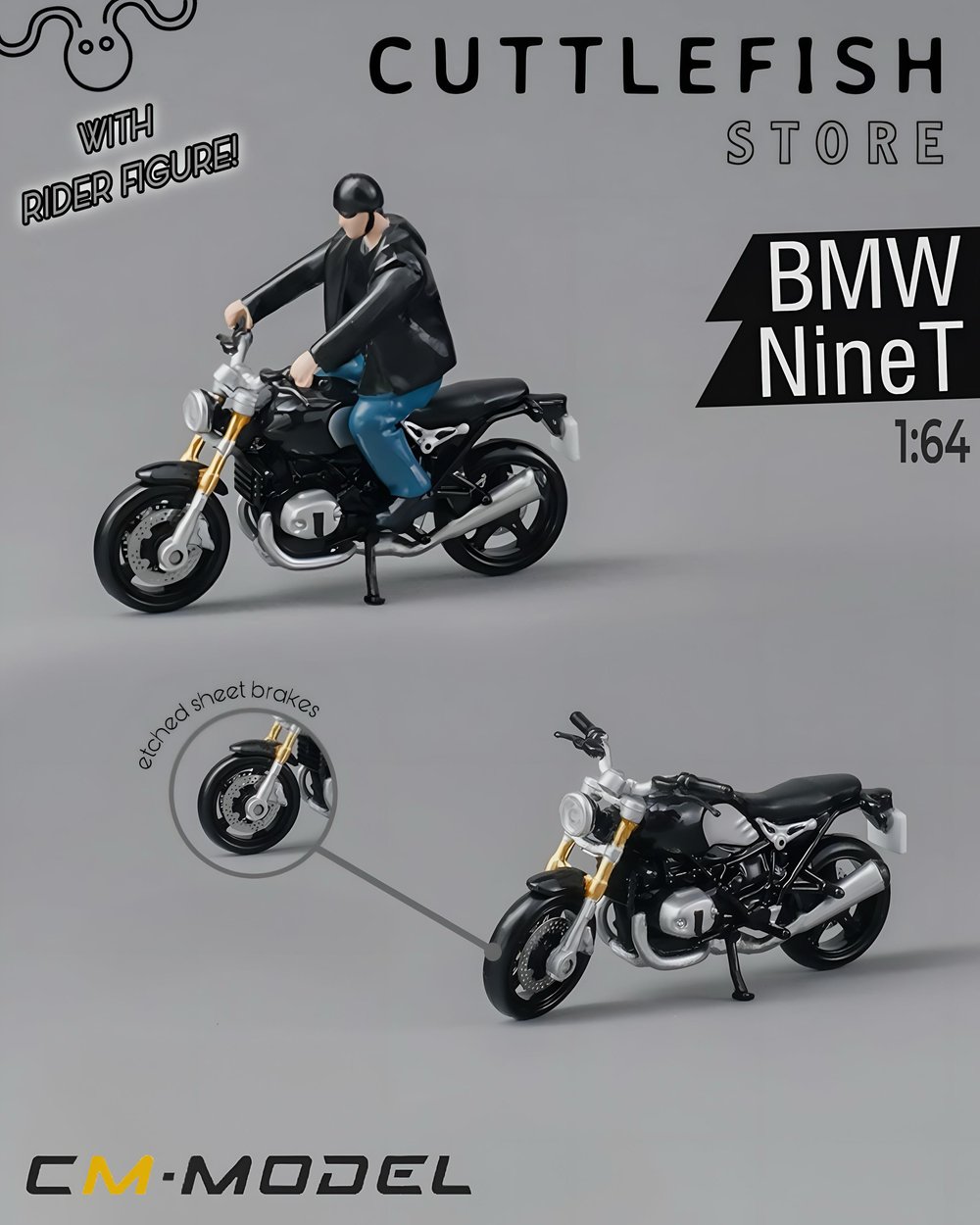 CM Model BMW NineT Black N01 Motor