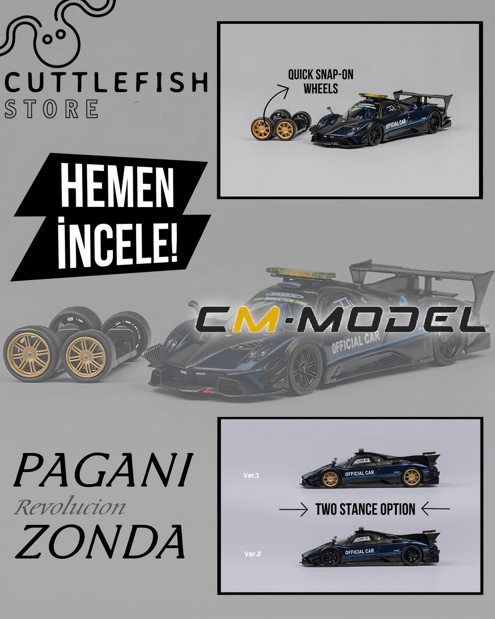 CM Model Pagani Zonda Revolucion Pace Car