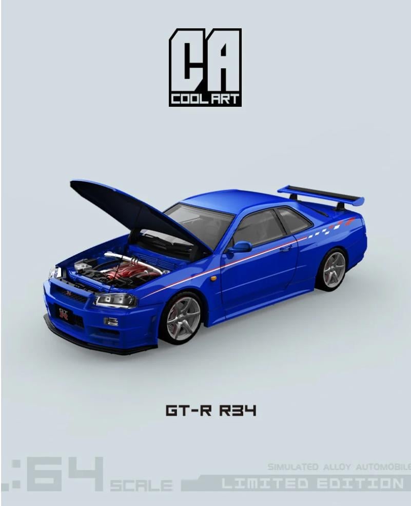 COOL ART 1:64 Nissan Skyline GT-R R34 