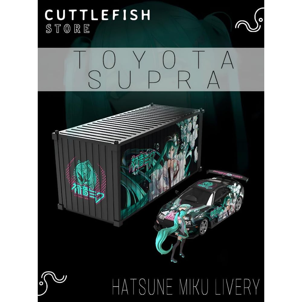 Cool Car 1:64 Toyota Supra Hatsune Miku livery (Full Set)