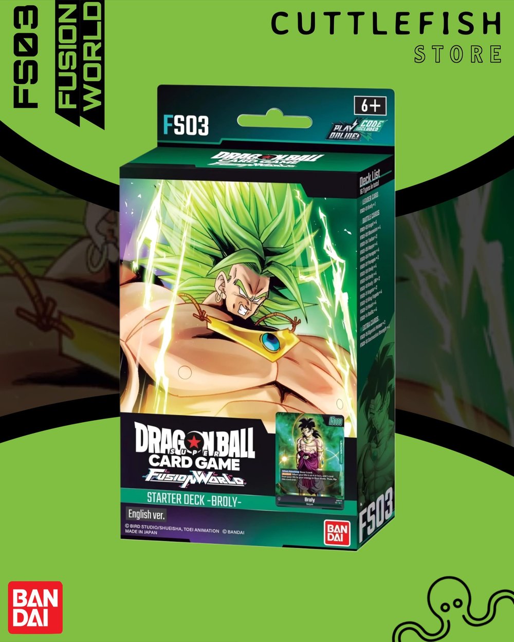 DBSCG Dragon Ball Fusion World Starter Deck FS-03 Eng