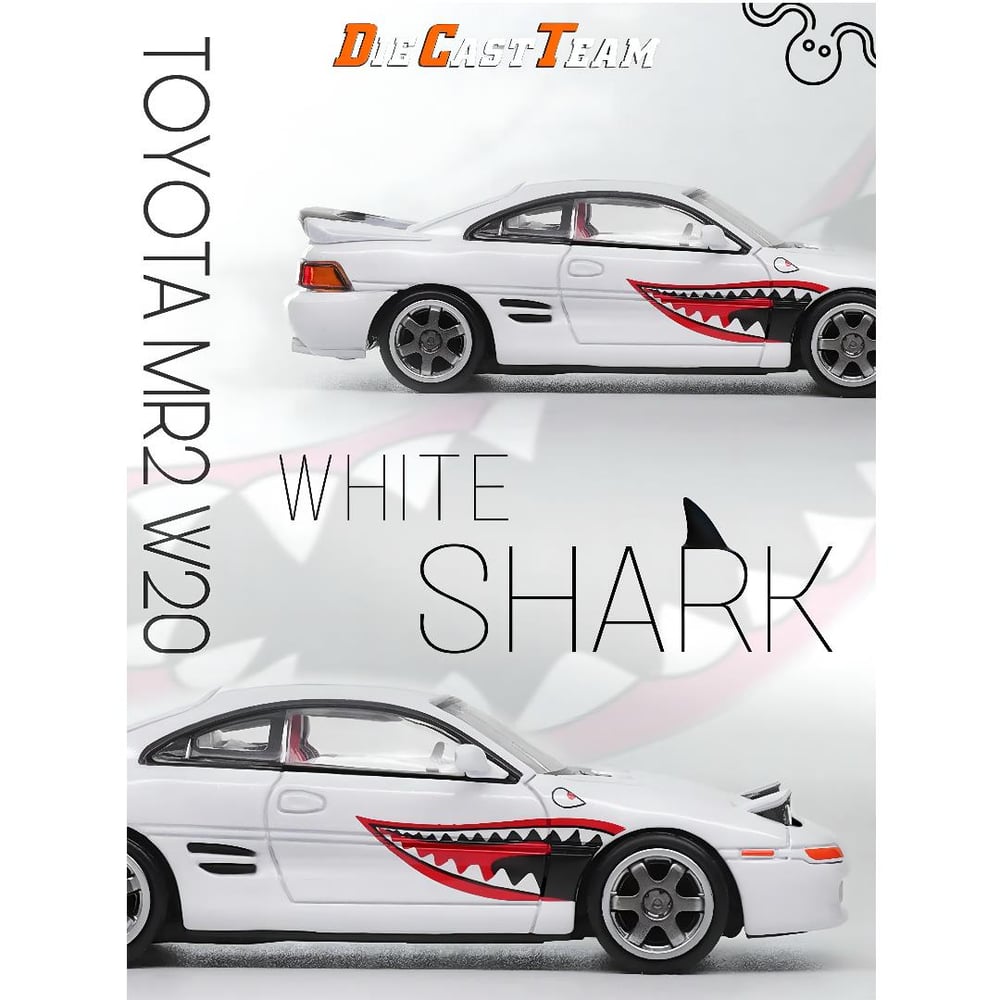 DCT 1:64 Toyota MR2 W20 1989 RHD WHITE SHARK