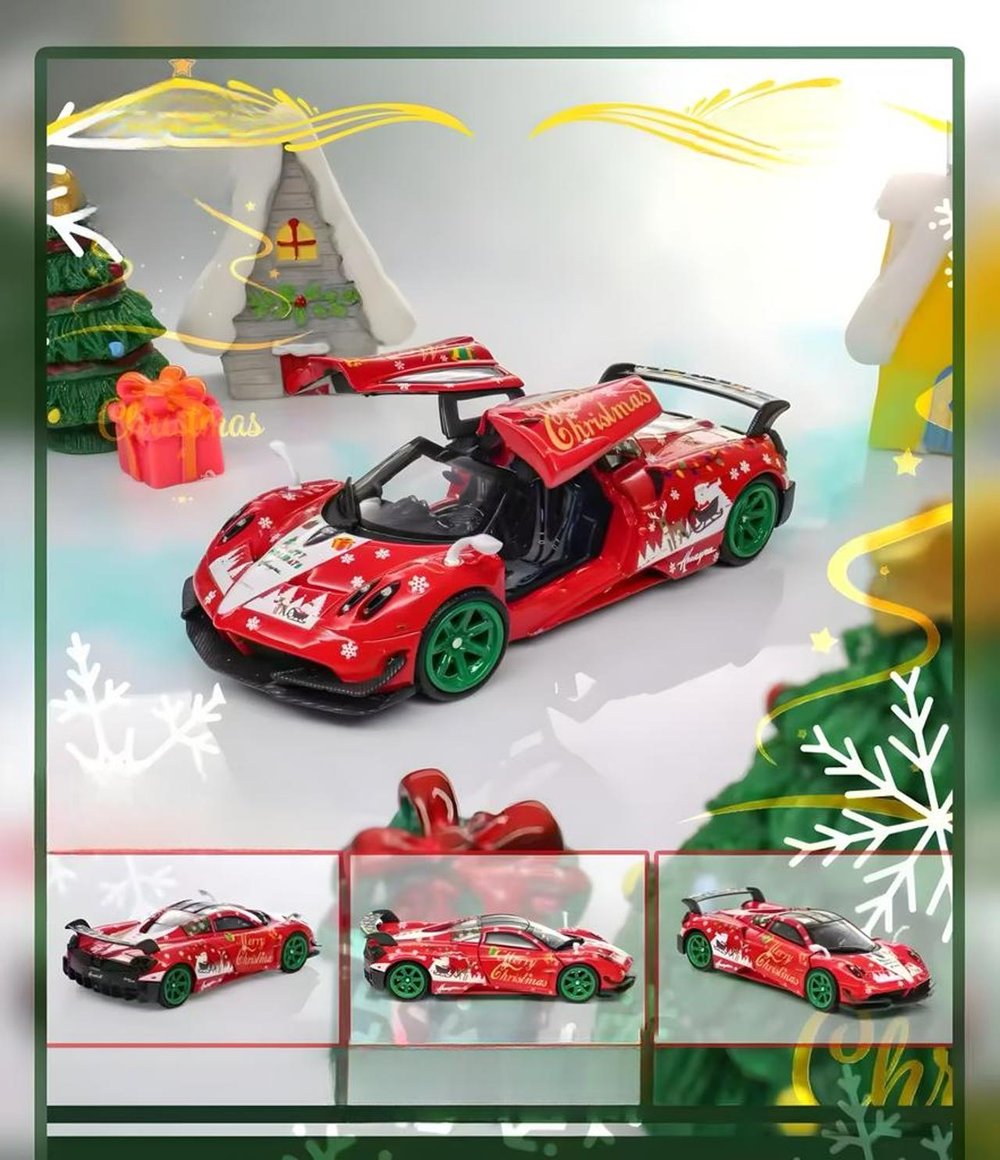 DEMON KING AUTO 1:64 Pagani Huayra BC Christmas Limited Edition DKA-071
