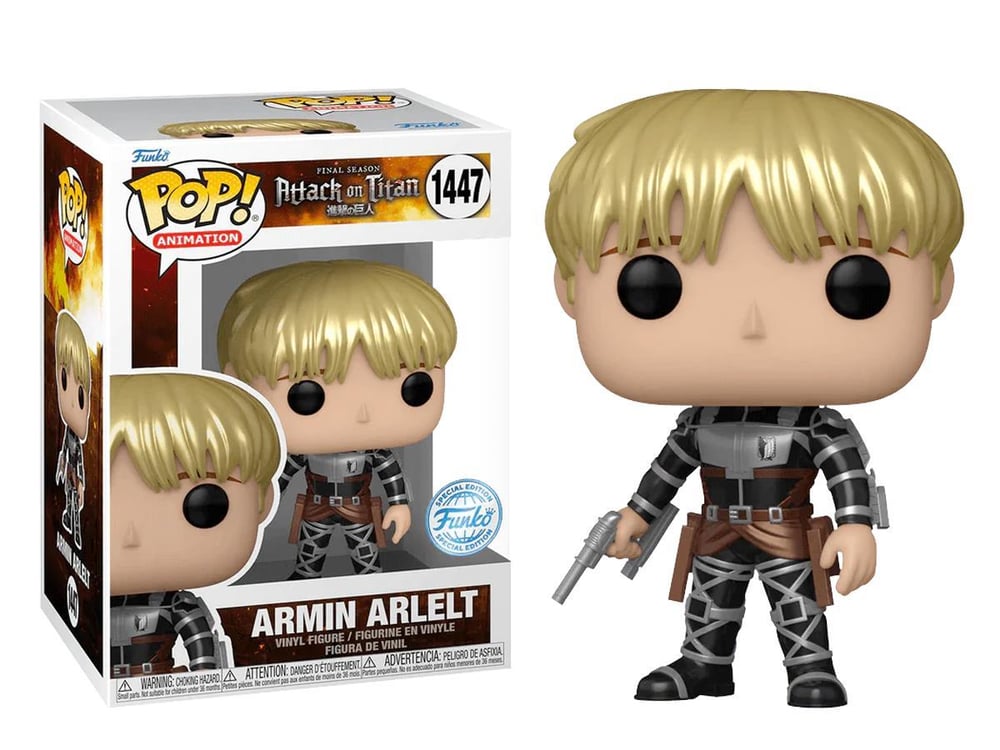 Funko POP! ATTACK ON TITAN// Armin Arlelt (Metallic Special Edition) No: 1447