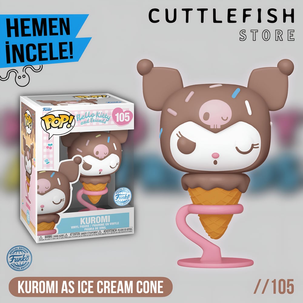 Funko Pop Sanrio Hello Kitty And Friends - Kuromi as Ice Cream Cone No: 105