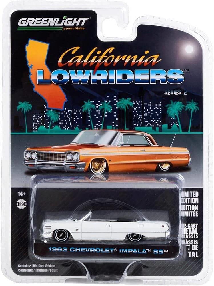 Greenlight 1/64 California Lowriders Series 2- 1963 Chevy Impala SS Convertible 63030-C