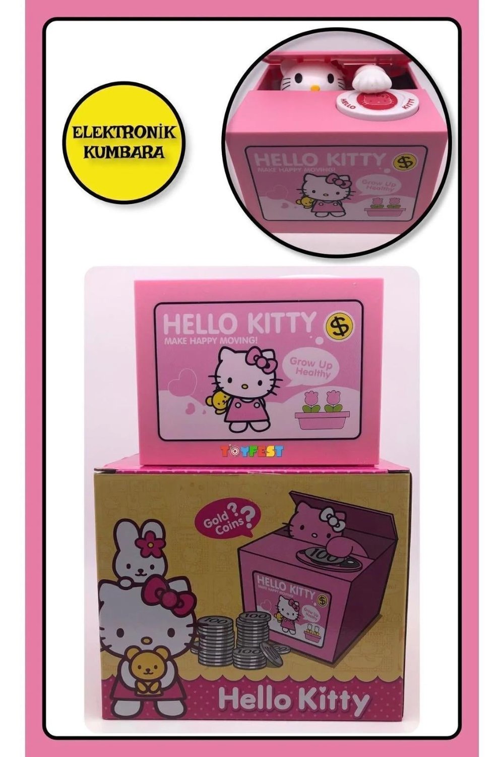 Hello Kitty Elektronik Motivasyon Kumbarası