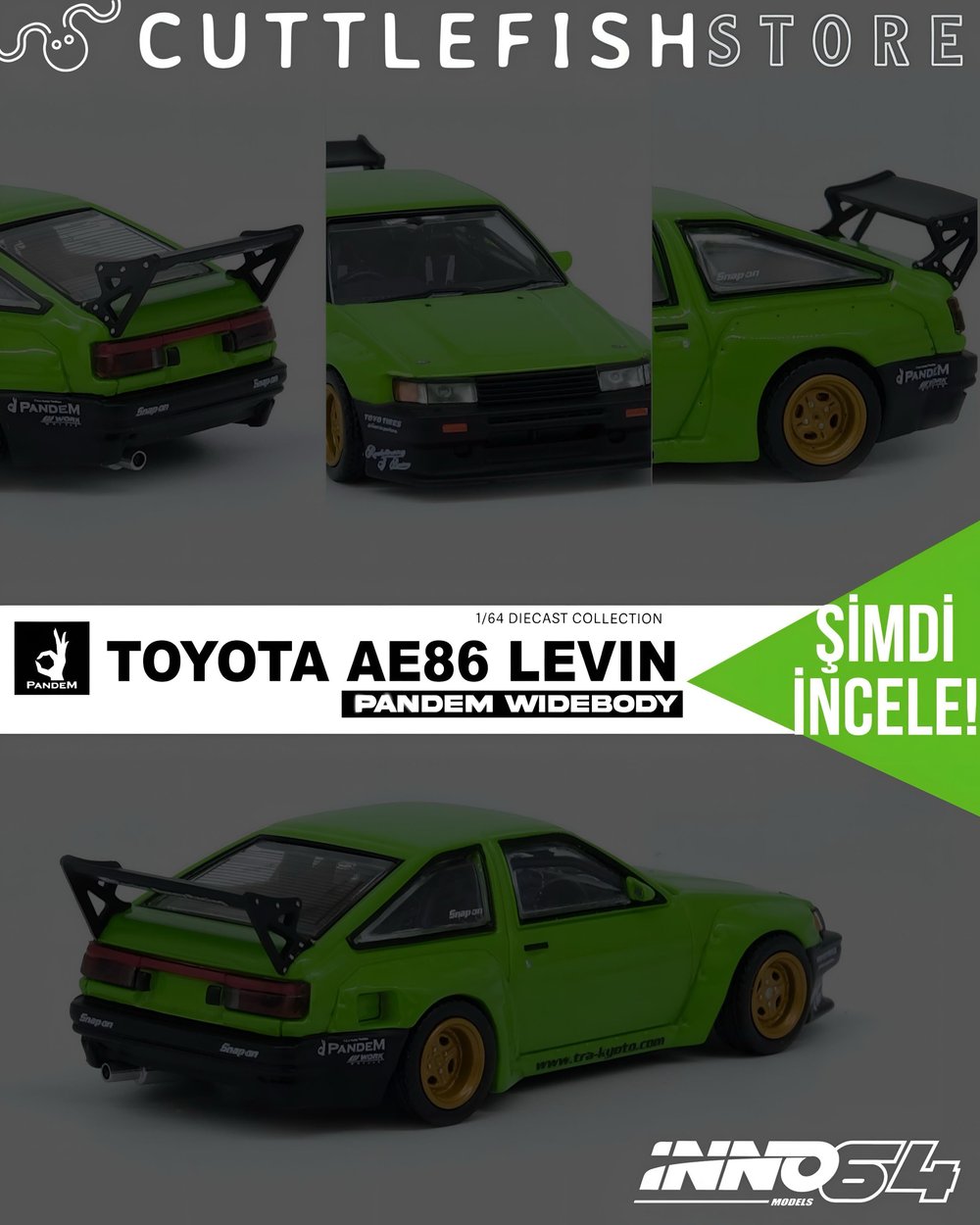Inno 1/64 Toyota A AE86 Levin 