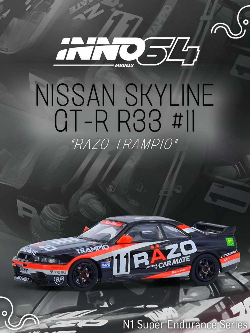 Inno64 1:64 NISSAN SKYLINE GT-R R33 #11 