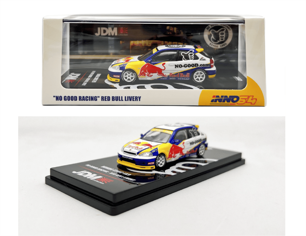 INNO64 Honda Civic Type-R EK9 No Good Racing Red Bull Livery