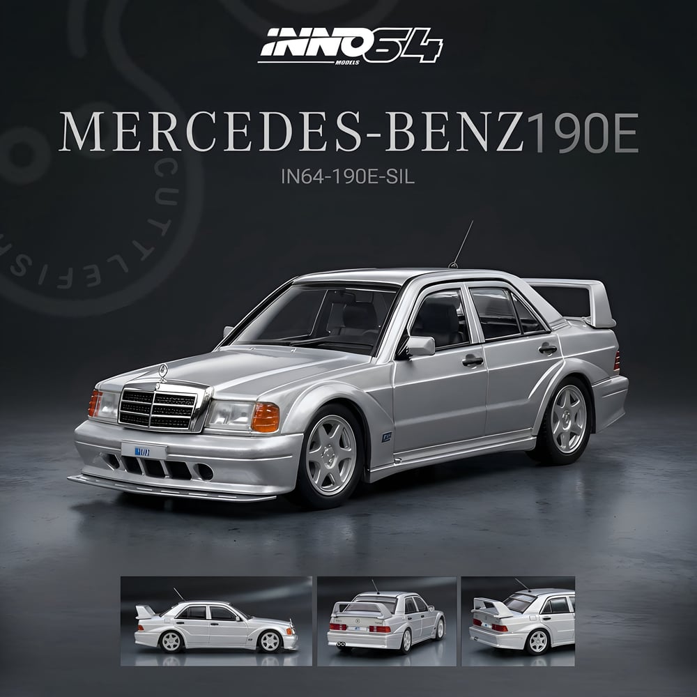 Inno64 MERCEDES BENZ 190E Silver IN64-190E-SIL