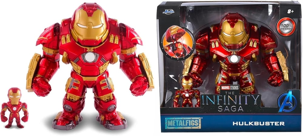 Jada Toys MARVEL Hulkbuster ve Iron Man Metal Figür