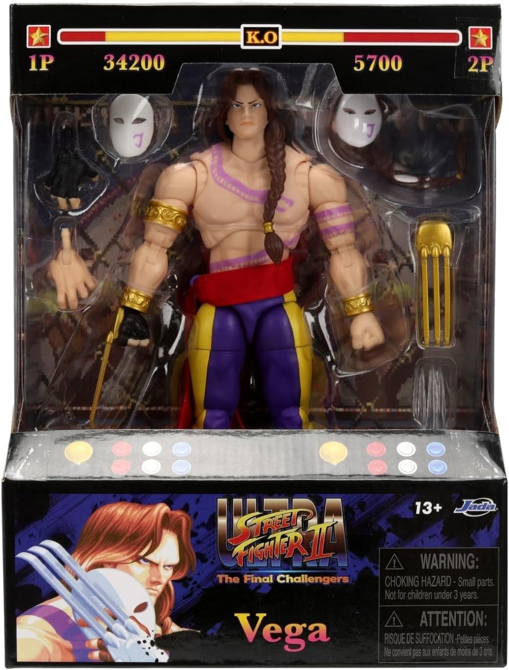 Jada Toys Street Fighter II Vega Figürü