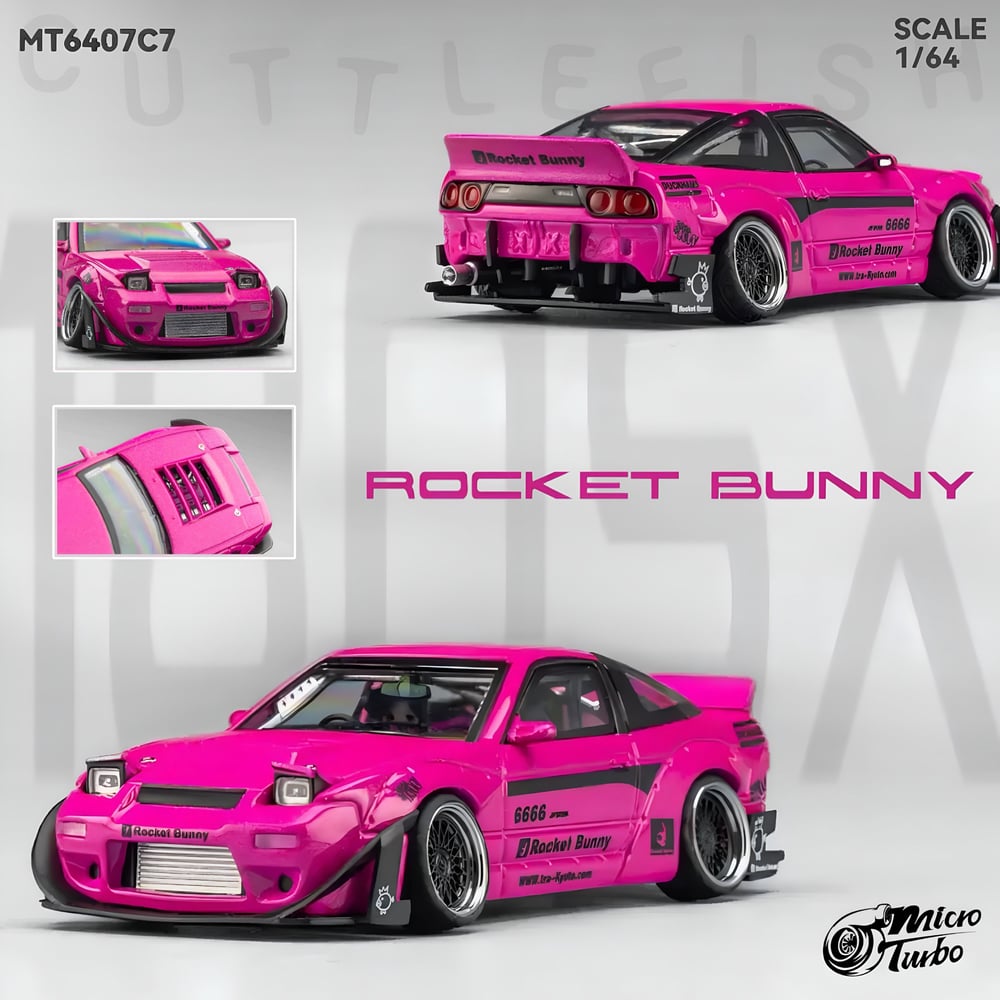 Microturbo 1:64 Custom 180SX RB Magenta MT6407C7