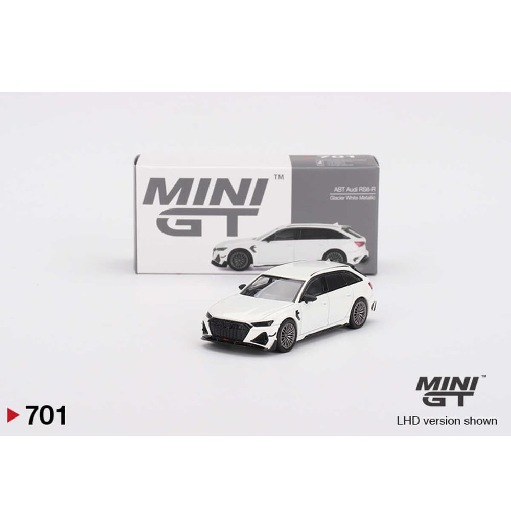 Mini GT 1/64 Audi ABT RS6-R Glacier White Metallic //701