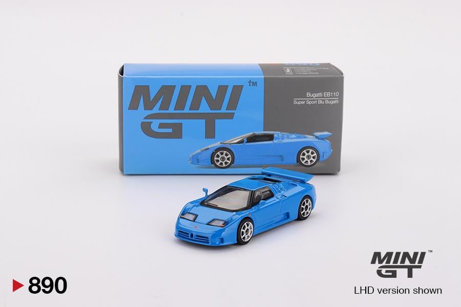 Mini GT 1/64 Bugatti EB110 Super Sport Blu Bugatti 