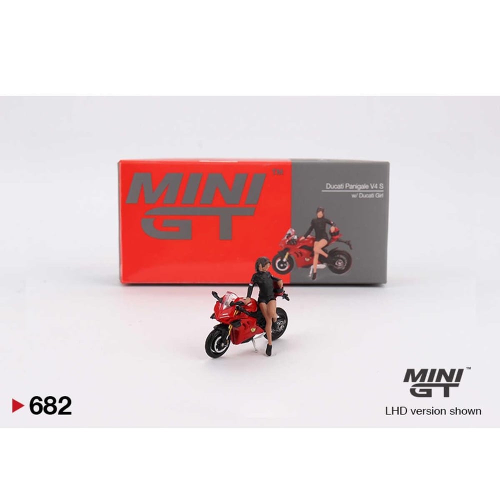 Mini GT 1/64 Ducati Panigale V4 S w/ Ducati Girl