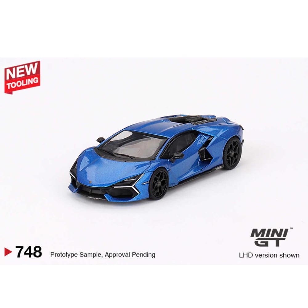 Mini GT 1/64 Lamborghini Revuelto Blu Eleos