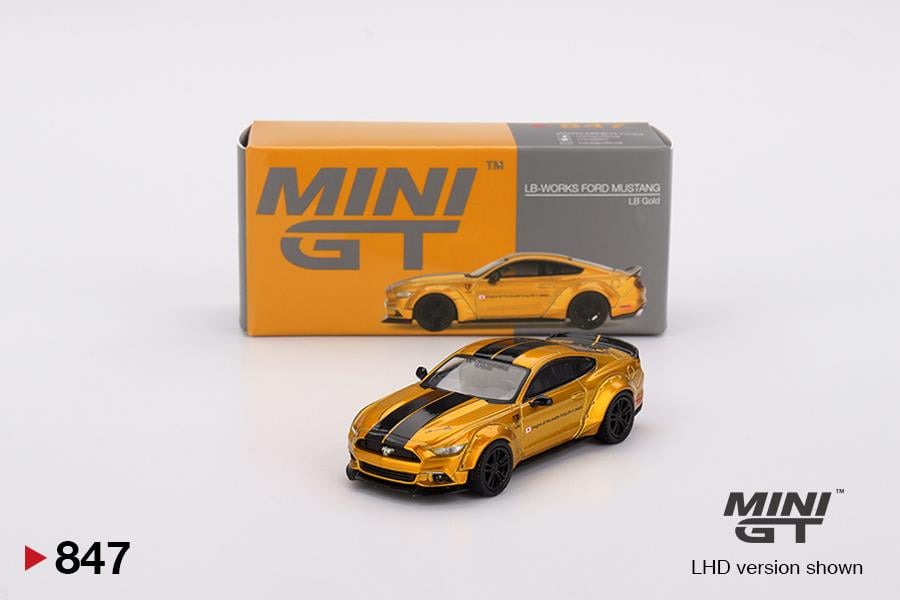 Mini GT 1/64 LB-WORKS FORD MUSTANG LB Gold - Blister Paket MGT00847-BL