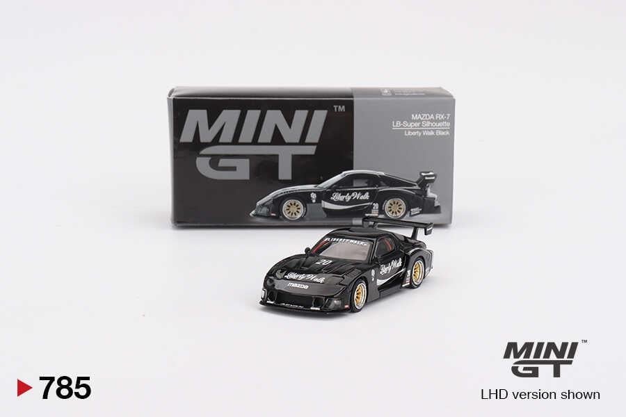 Mini GT 1/64 MAZDA RX-7 LB-Super Silhouette Liberty Walk Black MGT00785