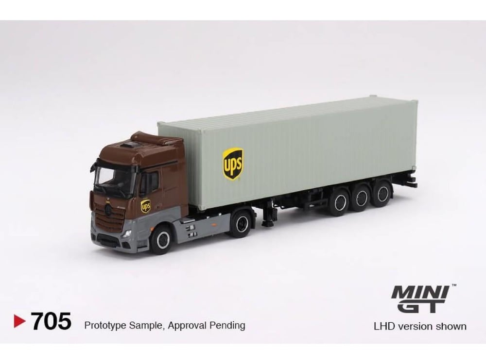 Mini Gt 1/64 Mercedes-Benz Actros w/ 40 Ft Container 