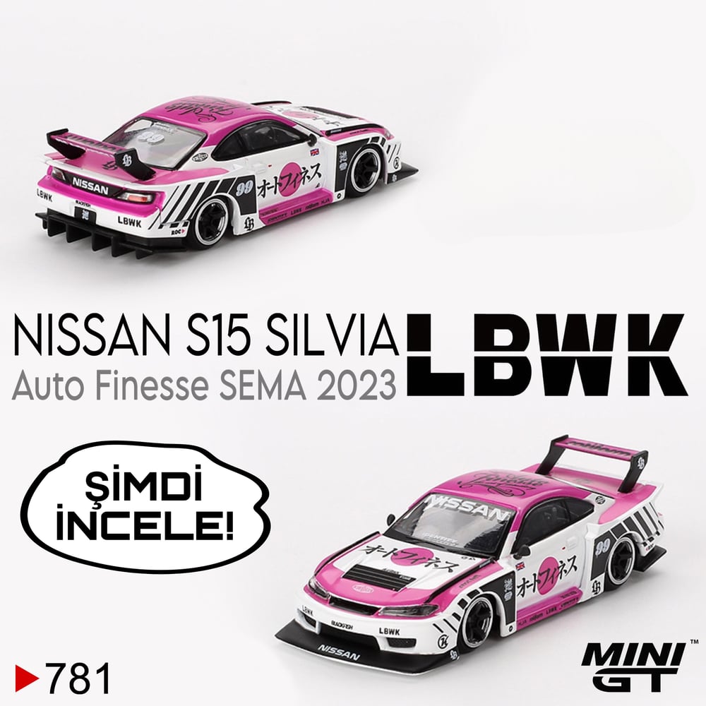 Mini GT 1/64 Nissan LB-Super Silhouette S15 SILVIA Auto Finesse SEMA 2023 MGT00781