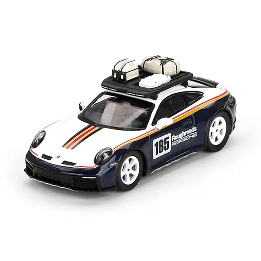 Mini GT 1/64 Porsche 911 Dakar Rallye Design Package White/Gentian Blue Metallic - Blister Paket