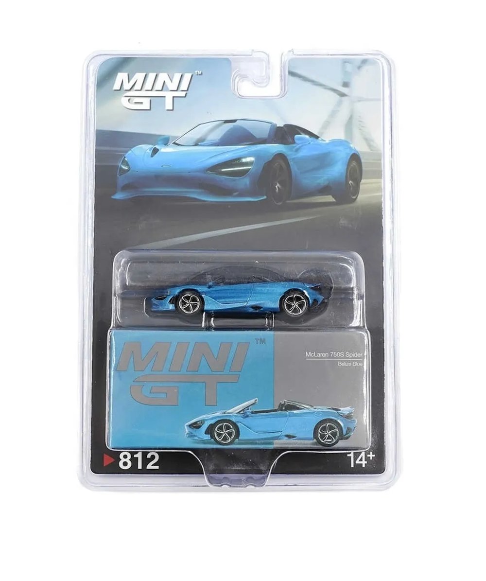 Mini GT No.812 McLaren 750S Spider Belize Blue