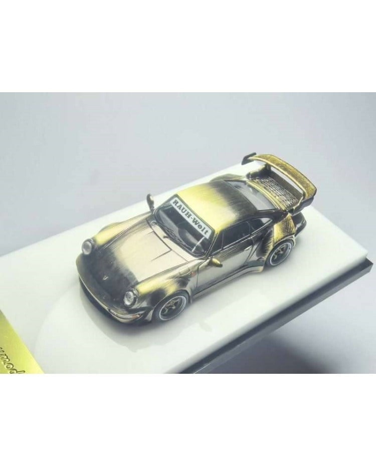 Model Collect -MC 1/64 Porsche RWB 964 (High Wing) Chrome Bronze Brushed Livery