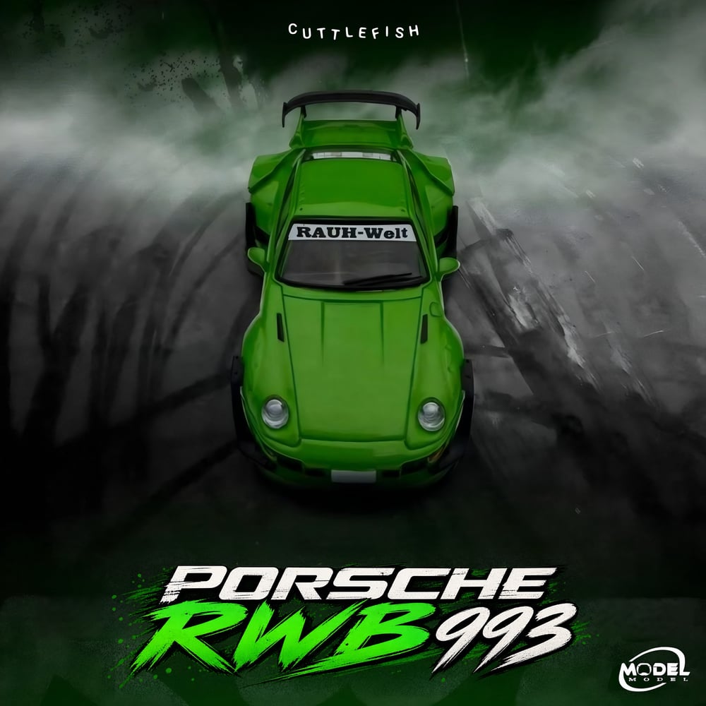 Model Model 1:64 Porsche RWB 993 Green