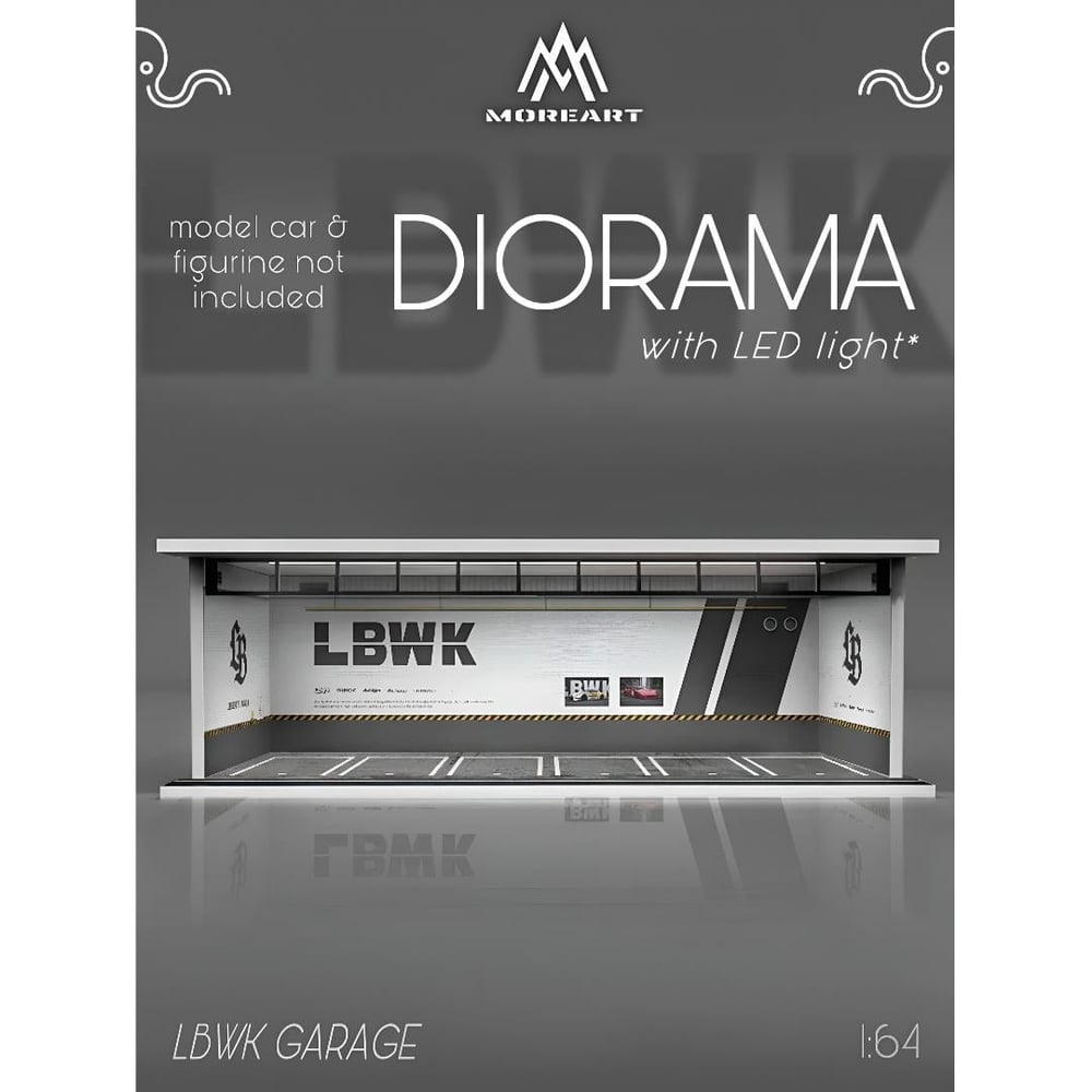 MoreArt 1:64 Diorama Parking Lot LBWK