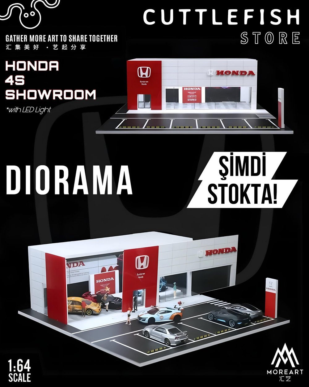 MoreArt 1:64 HONDA 4S SHOWROOM MODEL MO936011
