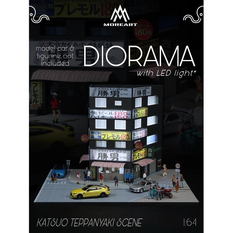 MoreArt 1:64 Katsuo Teppanyaki Scene Diorama MO936420